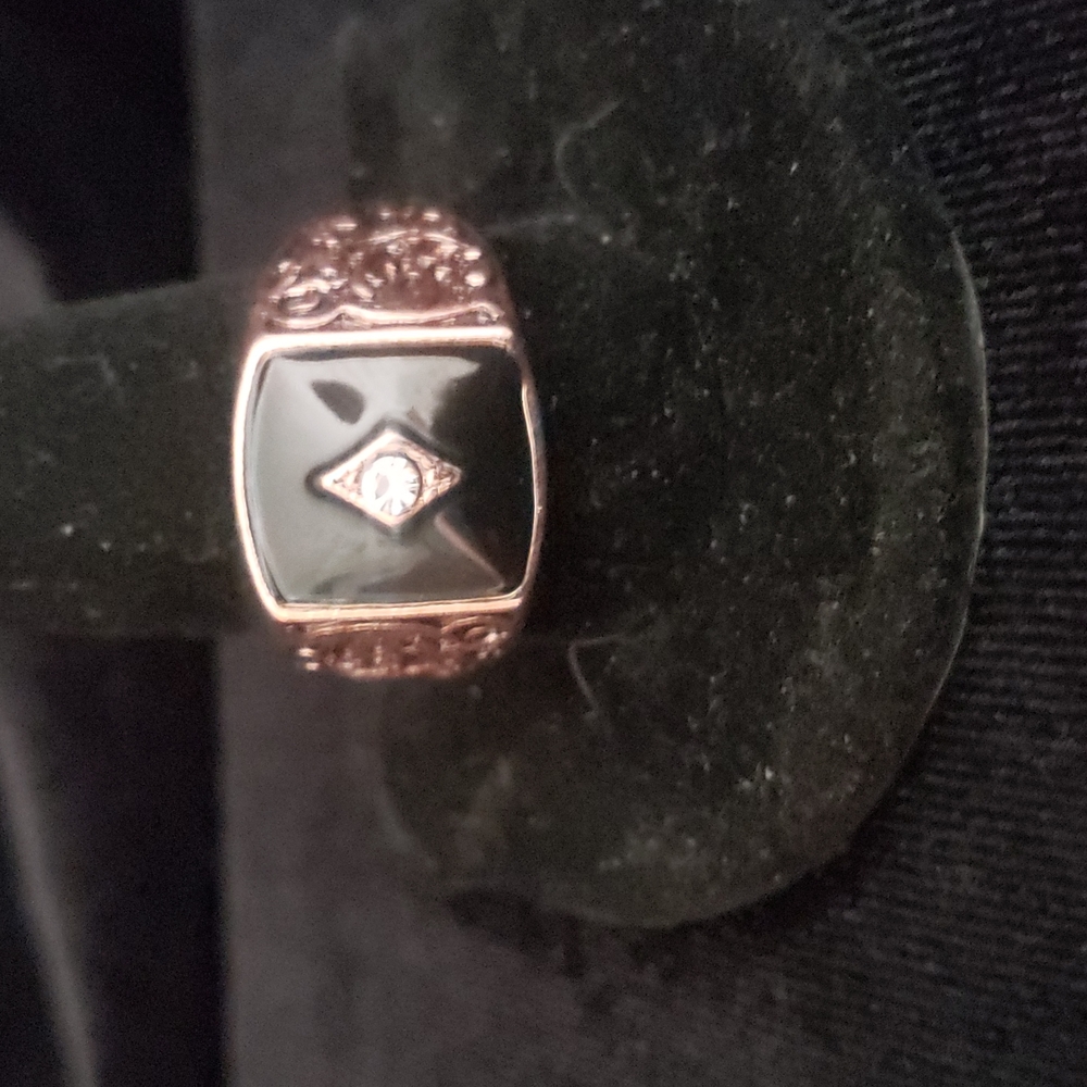 Men rose gold plated over silver